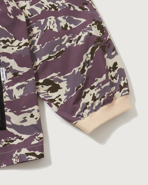#TACTICAL NO-COLLAR JACKET GRAY CAMO