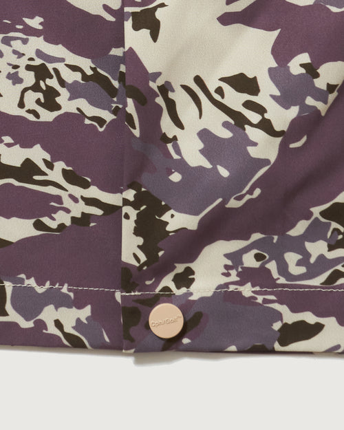 #TACTICAL NO-COLLAR JACKET GRAY CAMO