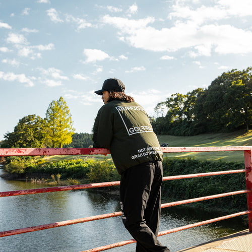 STRETCH NYLON WIND BREAKER KHAKI