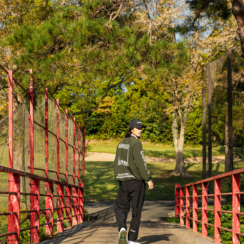 STRETCH NYLON WIND BREAKER KHAKI