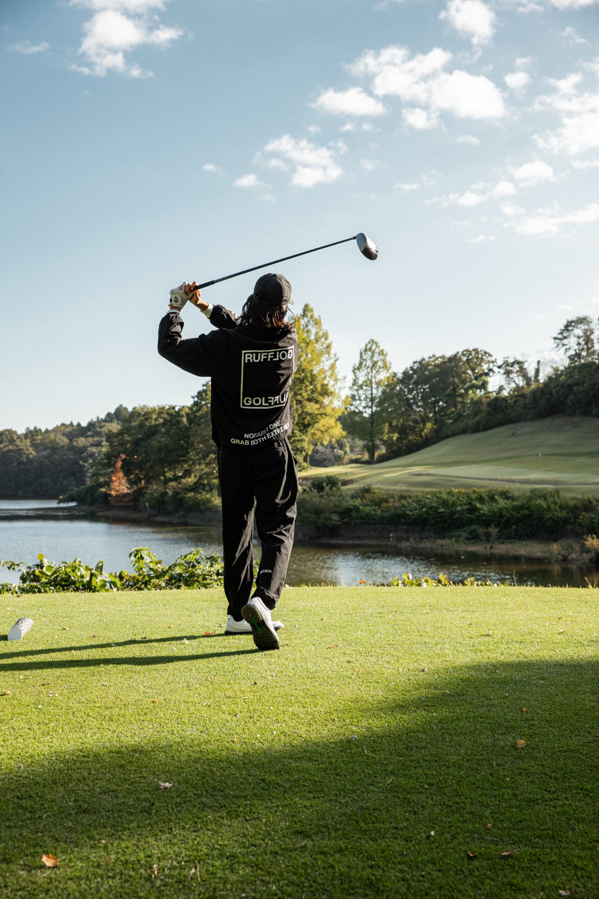 RUFFLOG ラフロッグ　ストレッチ　ナイロン　ウインドブレーカー XL STRETCH NYLON WIND BREAKER BLACK – RUFFLOG