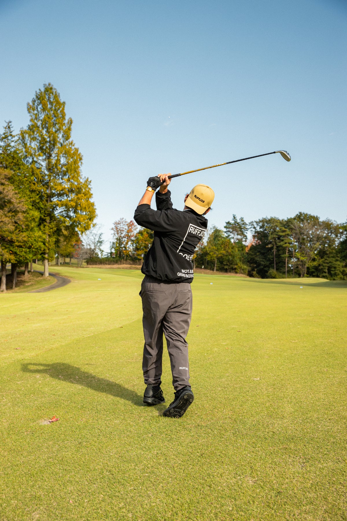 STRETCH NYLON WIND BREAKER BLACK – RUFFLOG