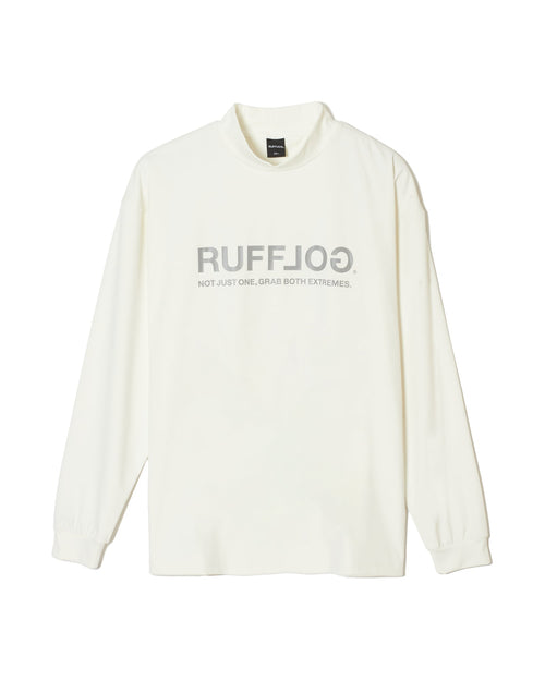 N/G BOTH SIDE L/S MOCK NECK WHITE