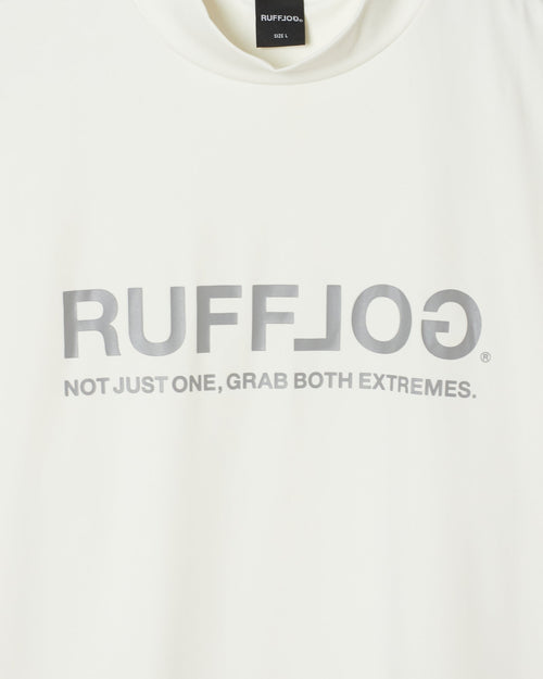 N/G BOTH SIDE L/S MOCK NECK WHITE
