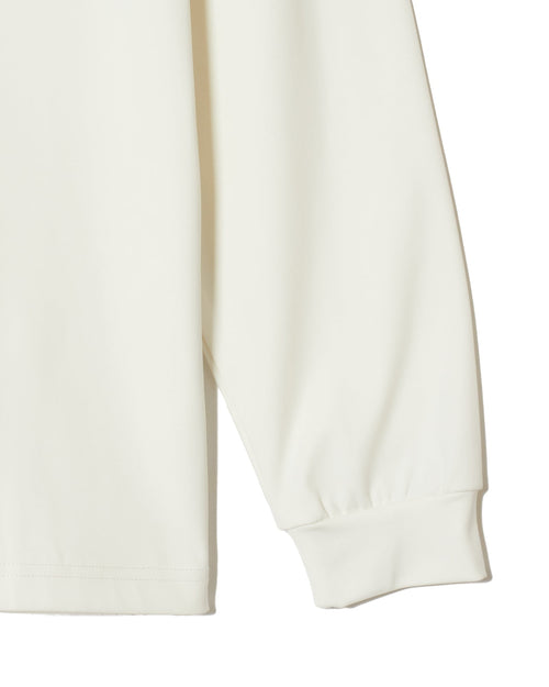 N/G BOTH SIDE L/S MOCK NECK WHITE