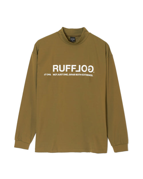 N/G BOTH SIDE L/S MOCK NECK GREEN