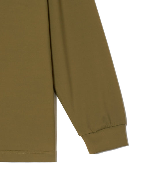 N/G BOTH SIDE L/S MOCK NECK GREEN