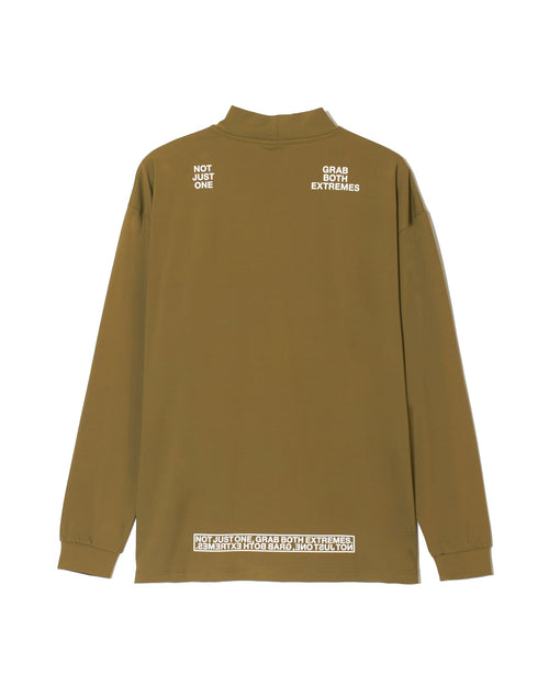 N/G BOTH SIDE L/S MOCK NECK GREEN