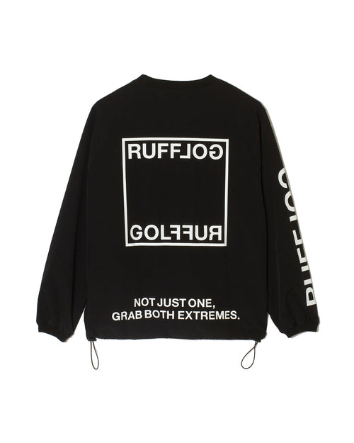 STRETCH NYLON WIND BREAKER BLACK