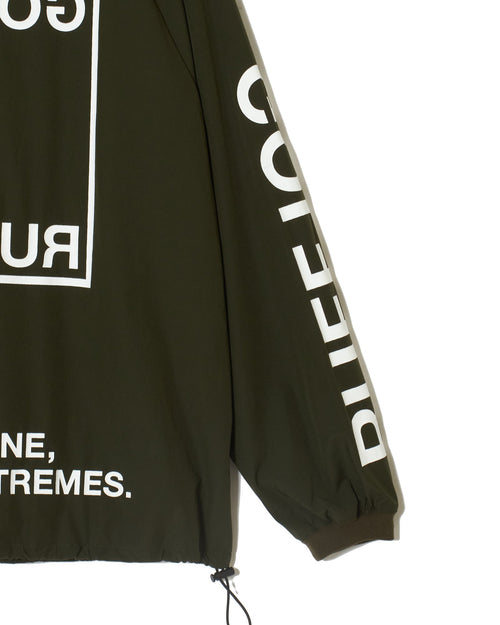 STRETCH NYLON WIND BREAKER KHAKI