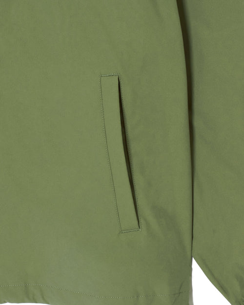 #THUNDER STRIPES W-P JACKET GREEN