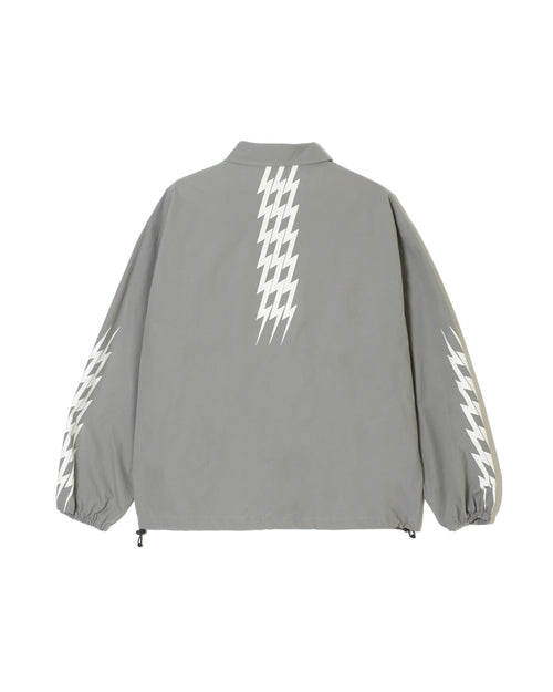 #THUNDER STRIPES W-P JACKET GRAY