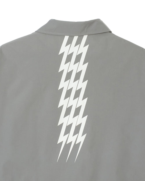 #THUNDER STRIPES W-P JACKET GRAY