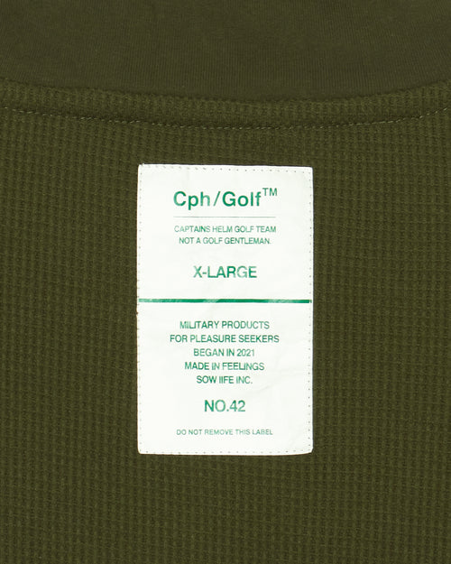 #THERMAL MOCK NECK LS TEE OLIVE