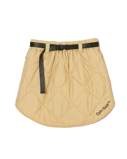 #QUILTING ADJUSTABLE SKIRT BEIGE