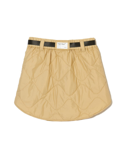 #QUILTING ADJUSTABLE SKIRT BEIGE