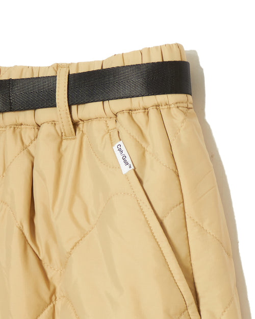 #QUILTING ADJUSTABLE JOGGER PANTS BEIGE
