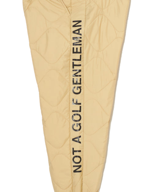 #QUILTING ADJUSTABLE JOGGER PANTS BEIGE