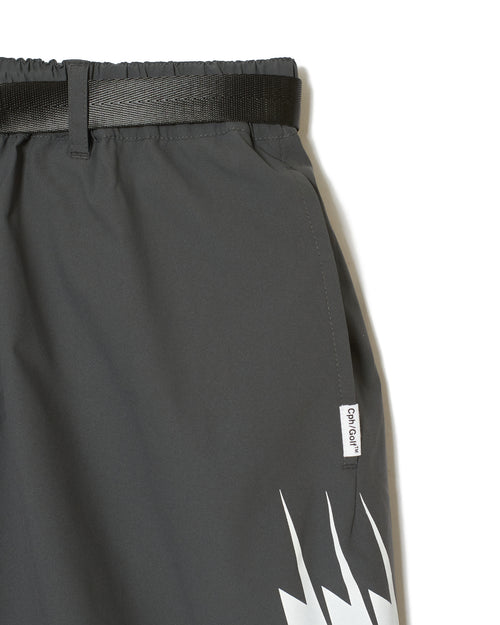 #THUNDER STRIPES ADJUSTABLE SHORT GRAY