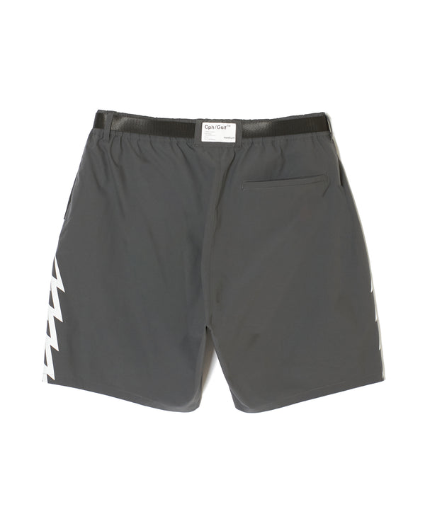 #THUNDER STRIPES ADJUSTABLE SHORT GRAY