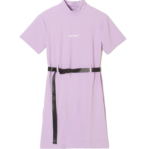 #MOCK NECK ADJUSTABLE ONE PIECE  PURPLE