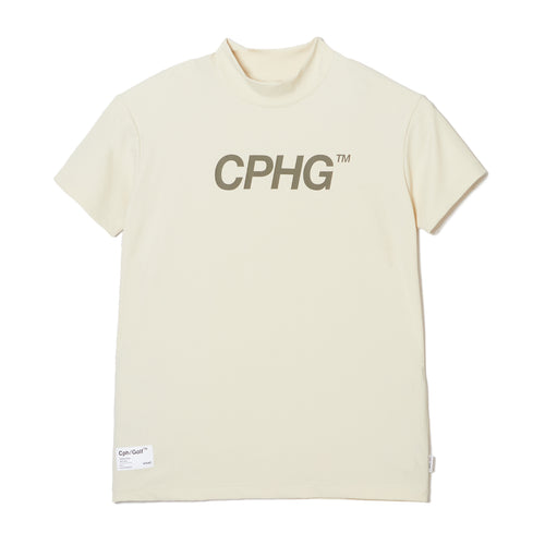 #CPHG MADEMOISELLE MOCK NECK TEE WHITE
