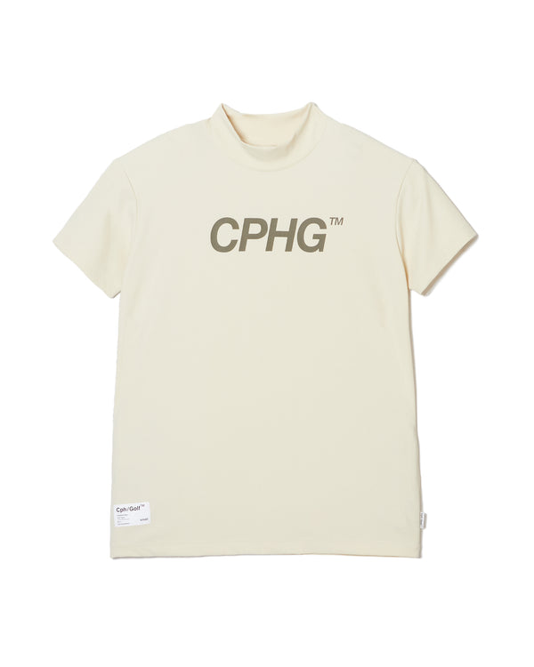 #CPHG MADEMOISELLE MOCK NECK TEE WHITE