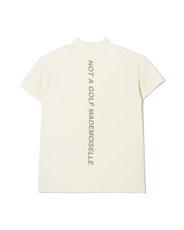 #CPHG MADEMOISELLE MOCK NECK TEE WHITE