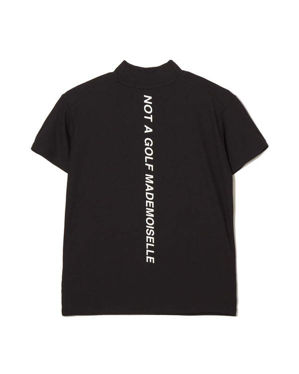 #CPHG MADEMOISELLE MOCK NECK TEE BLACK