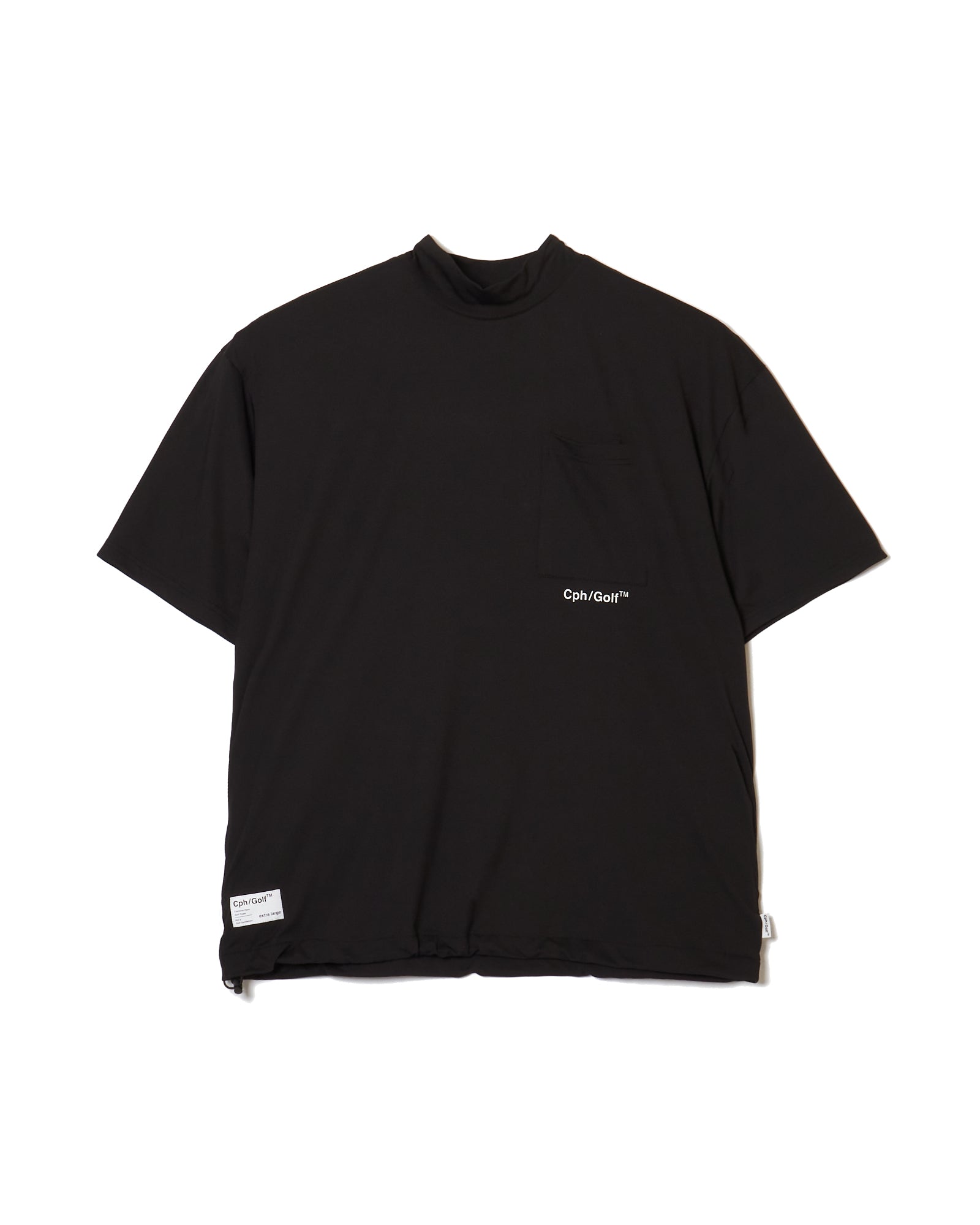 BREATHABLE SUMMER MOCK NECK TEE BLACK – RUFFLOG