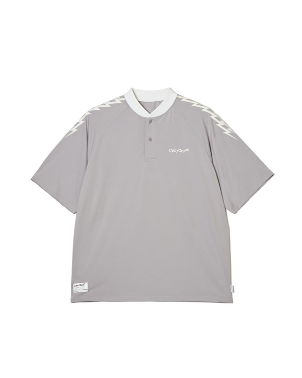 #THUNDER STRIPES HENRY POLO GRAY