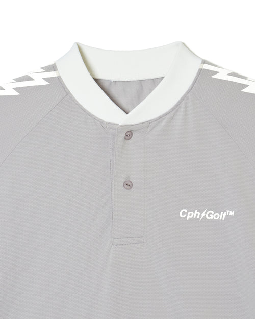 #THUNDER STRIPES HENRY POLO GRAY