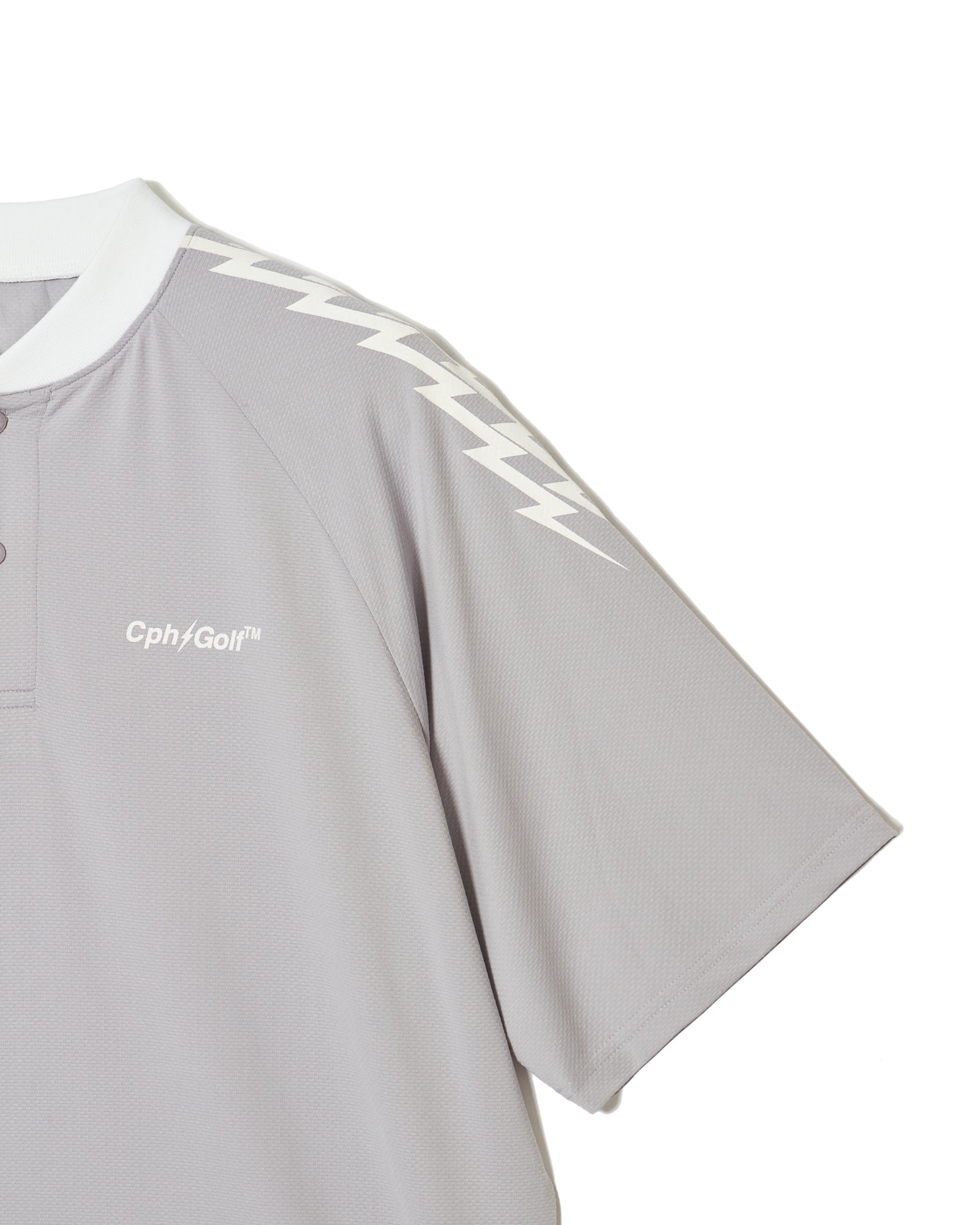 サンダーストライプス ヘンリーポロ 定価14,300円 キャプテンズヘルム ゴルフ サンダー ストライプ ヘンリー ポロ