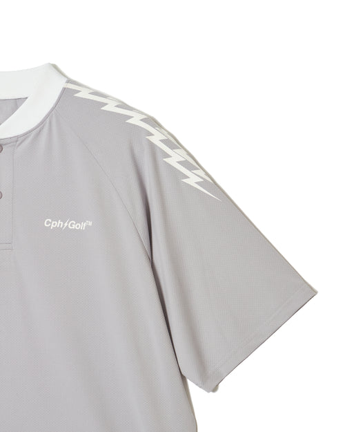 #THUNDER STRIPES HENRY POLO GRAY