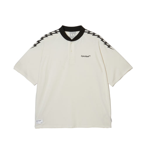 #THUNDER STRIPES HENRY POLO WHITE