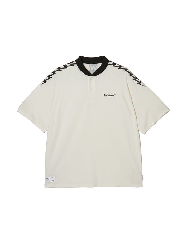 #THUNDER STRIPES HENRY POLO WHITE