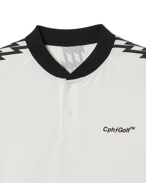 #THUNDER STRIPES HENRY POLO WHITE