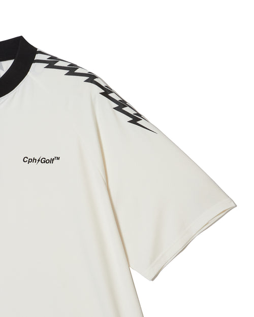 #THUNDER STRIPES HENRY POLO WHITE