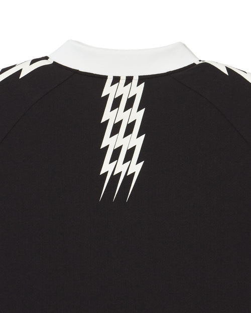 #THUNDER STRIPES HENRY POLO BLACK