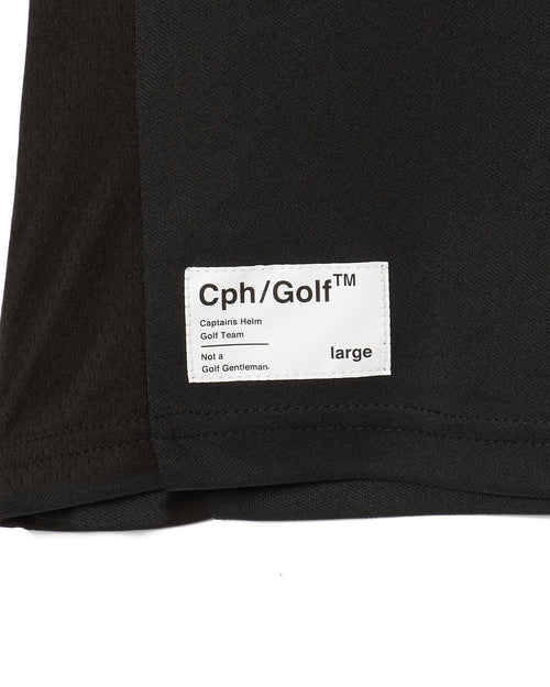 #THUNDER STRIPES POLO BLACK