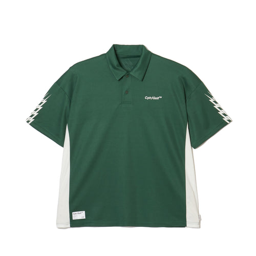 #THUNDER STRIPES POLO GREEN
