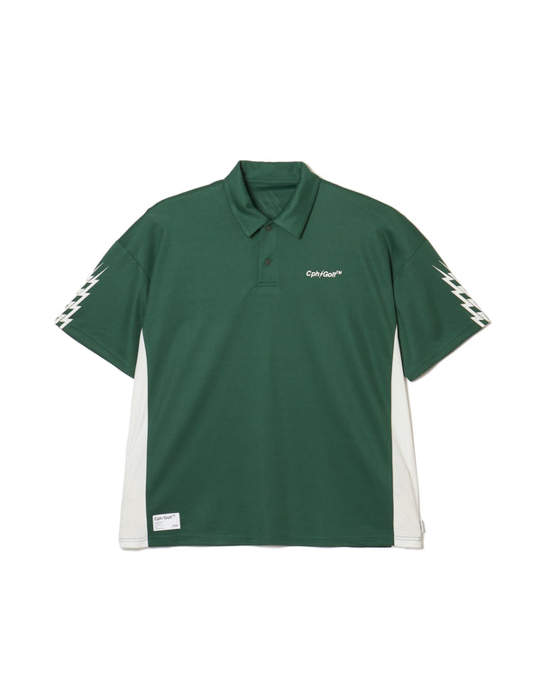 #THUNDER STRIPES POLO GREEN