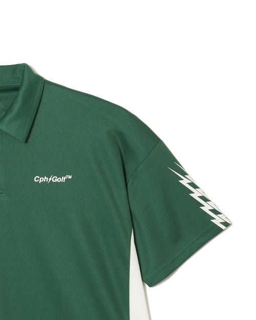 #THUNDER STRIPES POLO GREEN