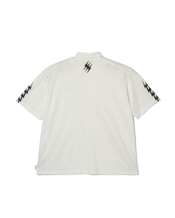 #THUNDER STRIPES POLO WHITE