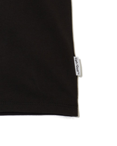 [WOMEN] #THUNDER STRIPES MOCK NECK TEE BLACK