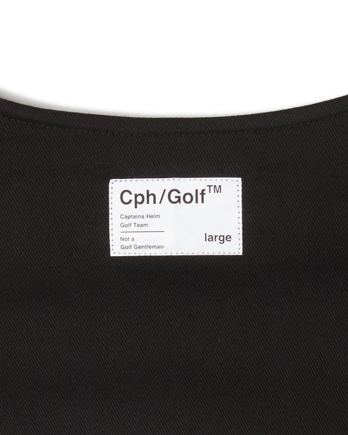 #OVERLAP LOGO NO COLLAR JACKET BLACK
