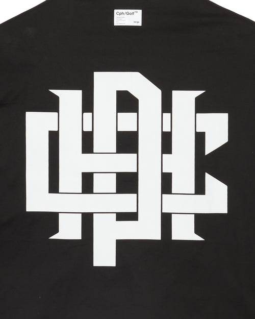 #OVERLAP LOGO NO COLLAR JACKET BLACK