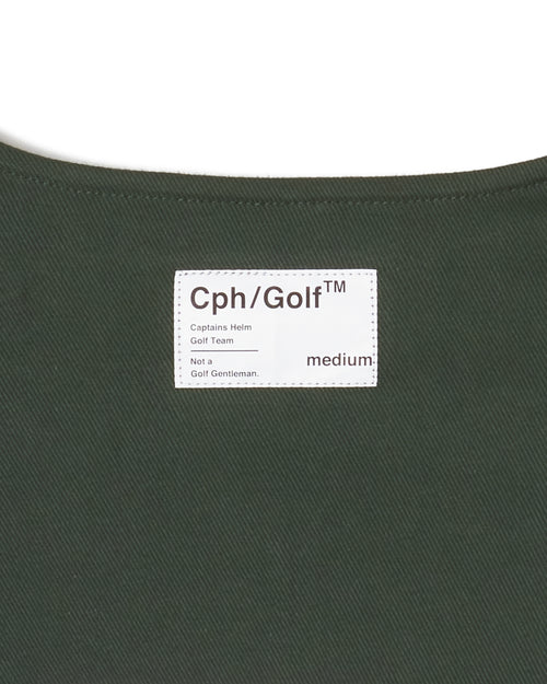 #OVERLAP LOGO NO COLLAR JACKET WM GREEN