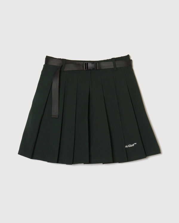 [WOMEN] #THUNDER STRIPES ADJUSTABLE SKIRT GREEN