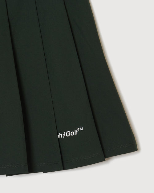 [WOMEN] #THUNDER STRIPES ADJUSTABLE SKIRT GREEN